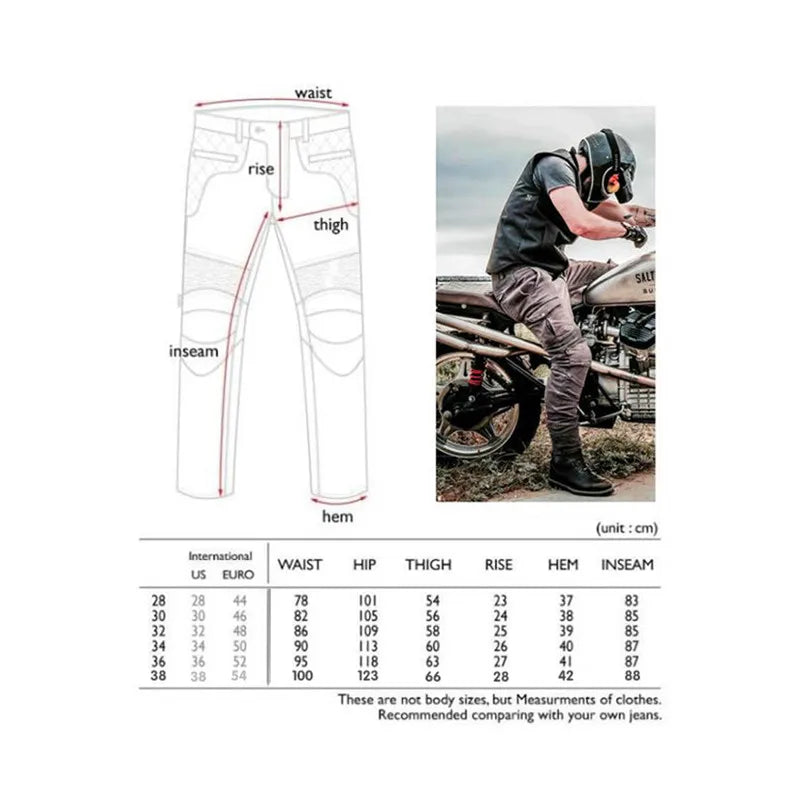 Upgraded Waterproof Motorcycle Denim Jeans with 4 Armor Pads