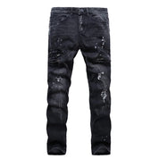 Heavy Metal Ripped Denim MotoCross Jeans