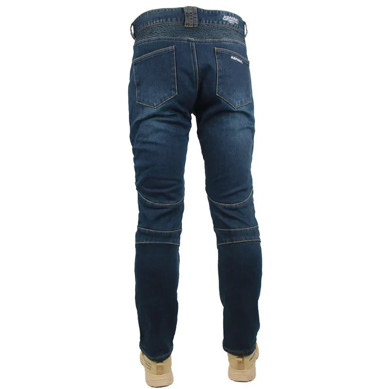 Flexible & Thick Motorcycle Rider/Racing Denim Jeans