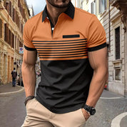 Man wearing polo from Rugged Reign Polo Collection