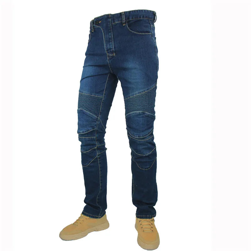 Pantalon  Classic Blue Motorcycle Denim with built-in Armor