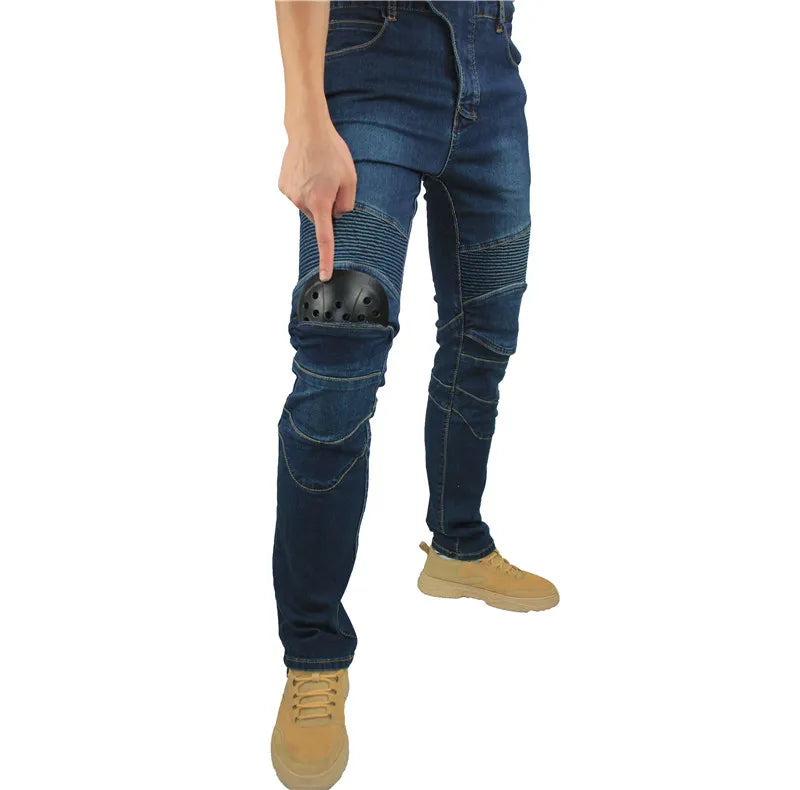 Pantalon  Classic Blue Motorcycle Denim with built-in Armor