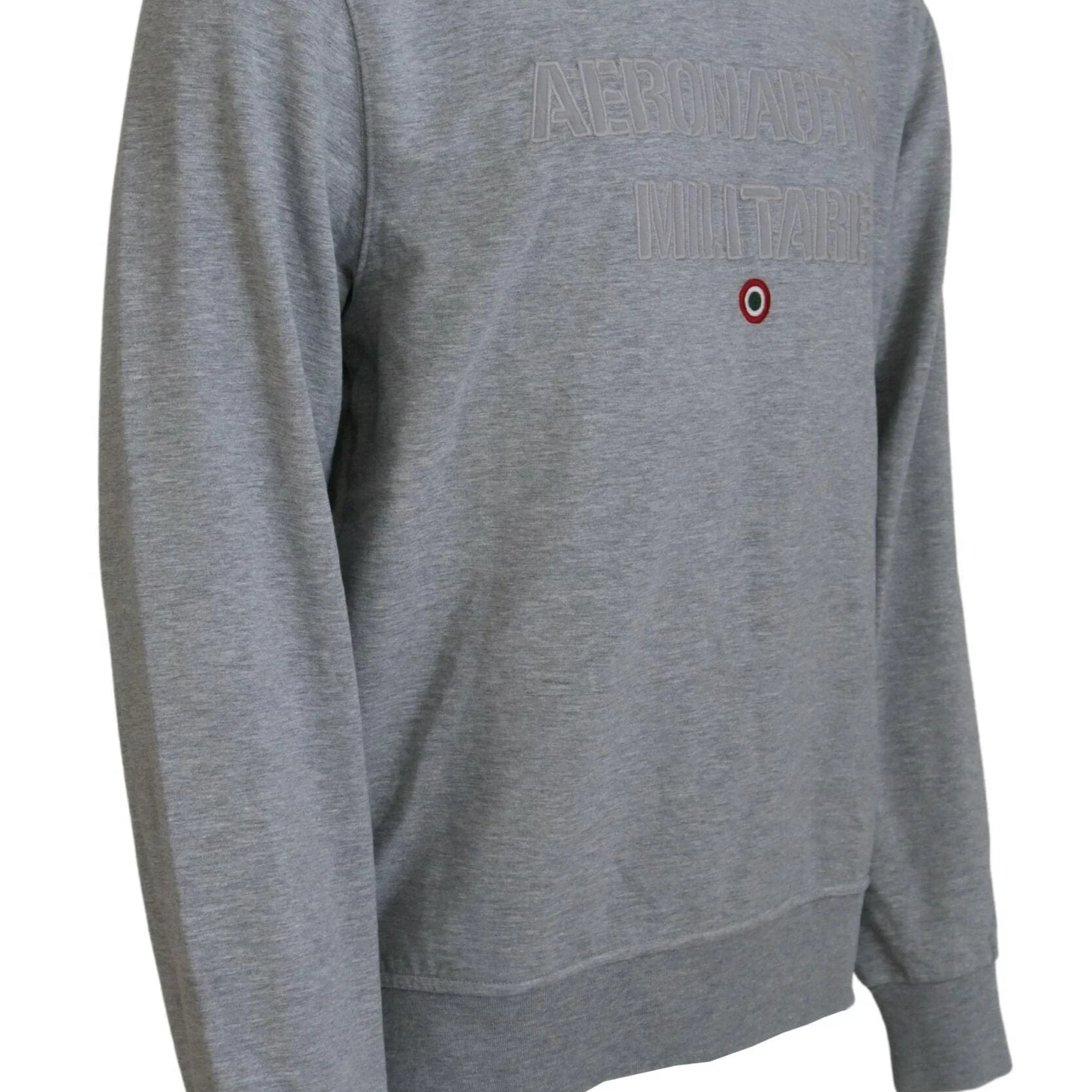 Functional Sweater IT54 | XXL Aeronautica Militare Elegant Gray Pullover Sweater