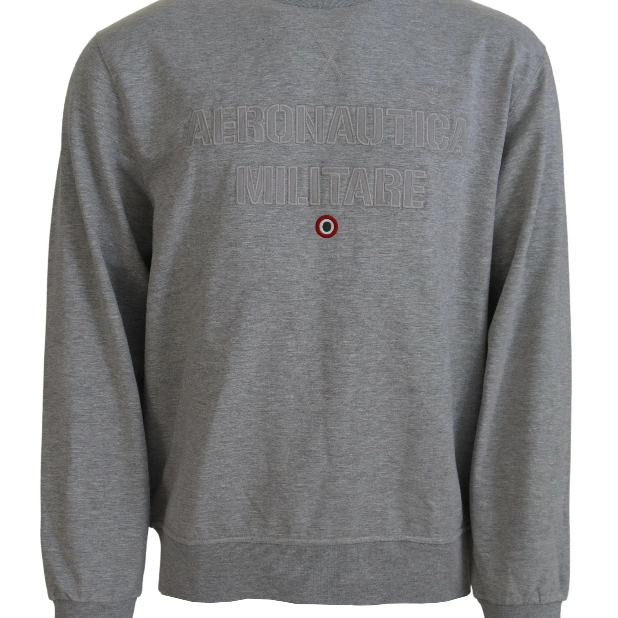Functional Sweater IT54 | XXL Aeronautica Militare Elegant Gray Pullover Sweater