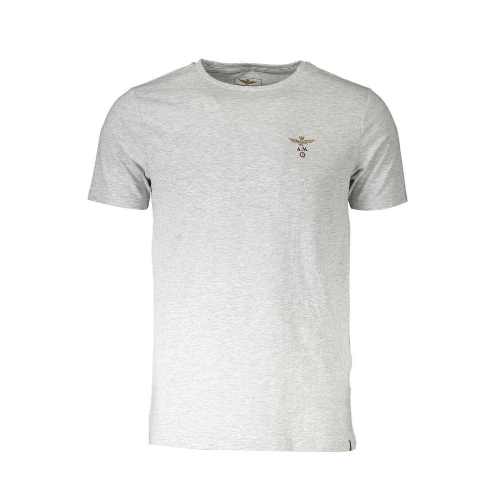 Aeronautica Militare XXL Aeronautica Militare Gray Cotton T-Shirt