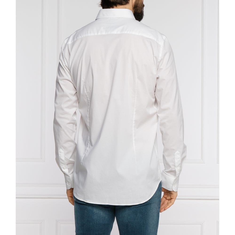 Aeronautica Militare Casual Shirts Aeronautica Militare White Cotton Men Shirt