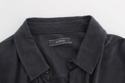 Alpha Massimo Rebecchi Casual Shirts IT58 | XXL Alpha Massimo Rebecchi Sleek Gray Casual Cotton Shirt