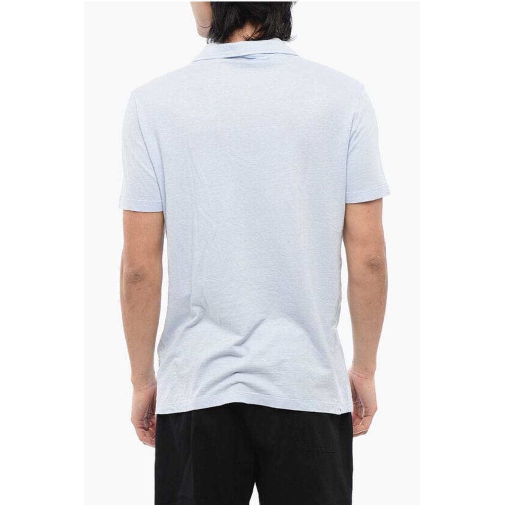 Altea Altea Linen Blend Polo With Breast Pocket