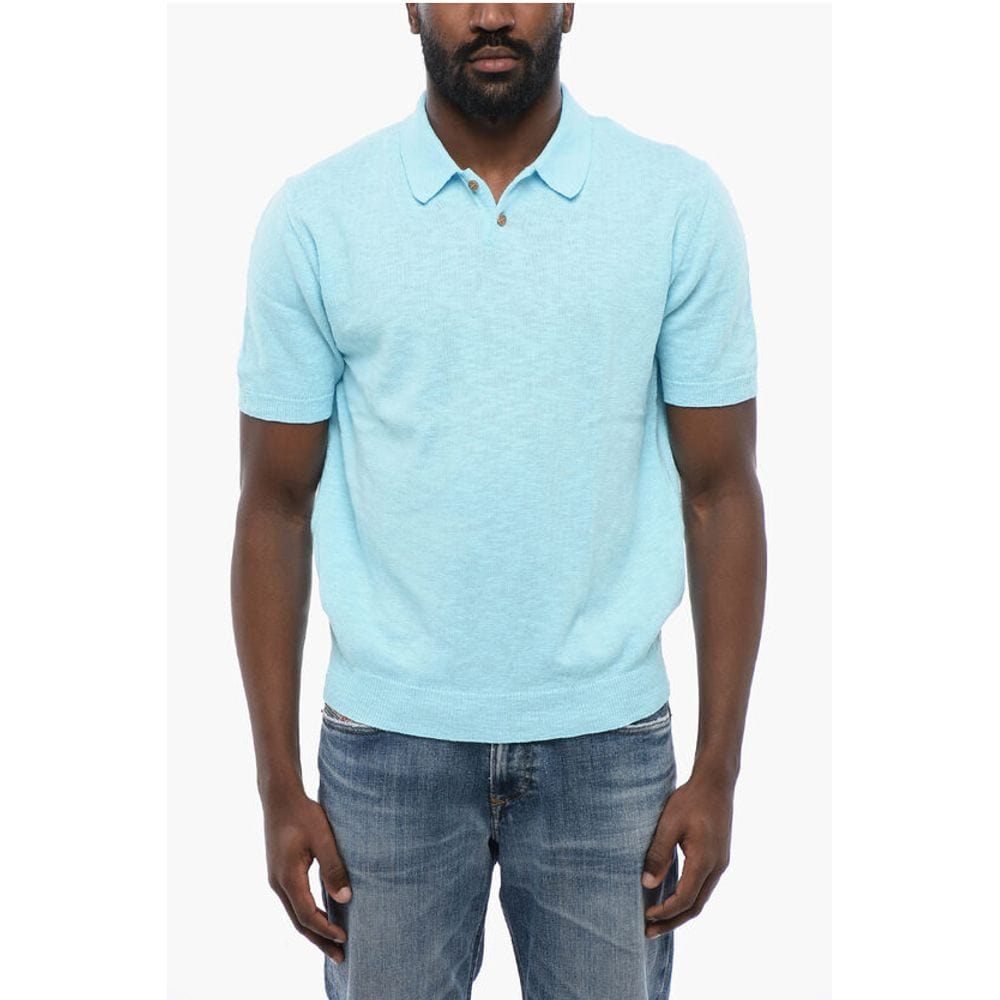 Altea Altea Melange Cotton Knit Polo