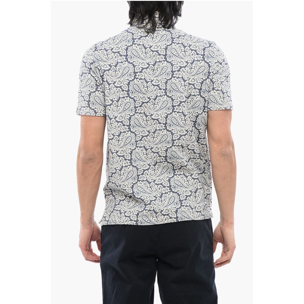 Altea Altea Short Sleeved Polo With Paisley Motif