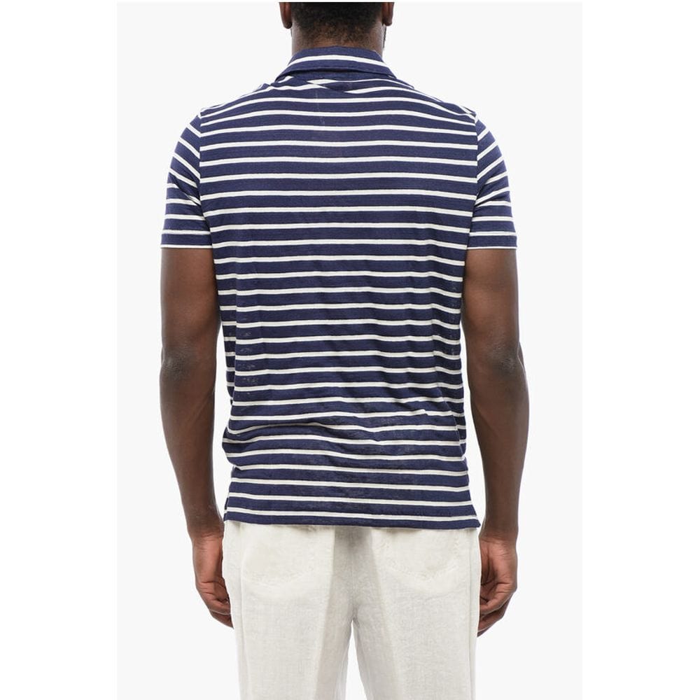 Altea Altea Striped Linen Polo