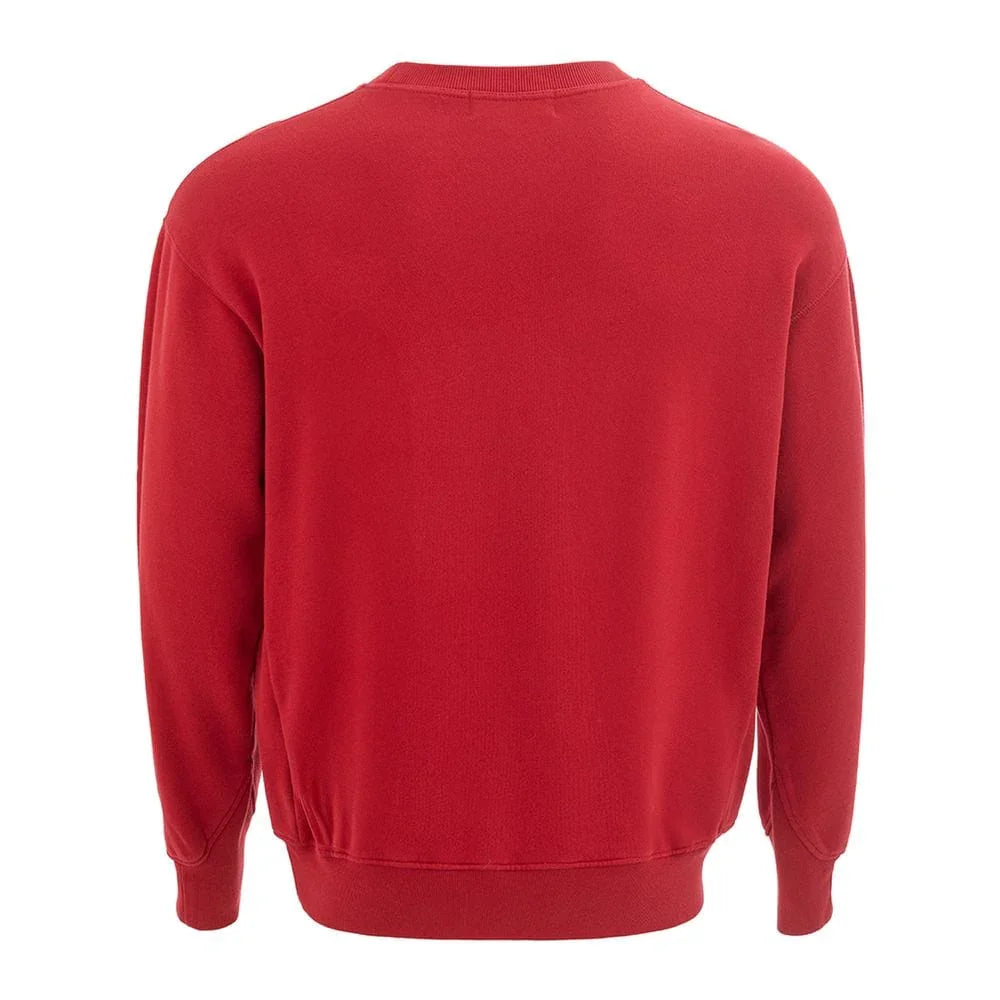 Casual Sweaters L Ambush Elevated Red Cotton Sweater