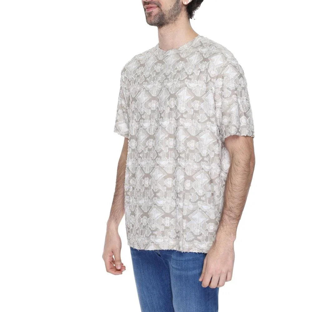 Antony Morato T-Shirts IT54 | XXL Antony Morato Beige Polyester T-Shirt