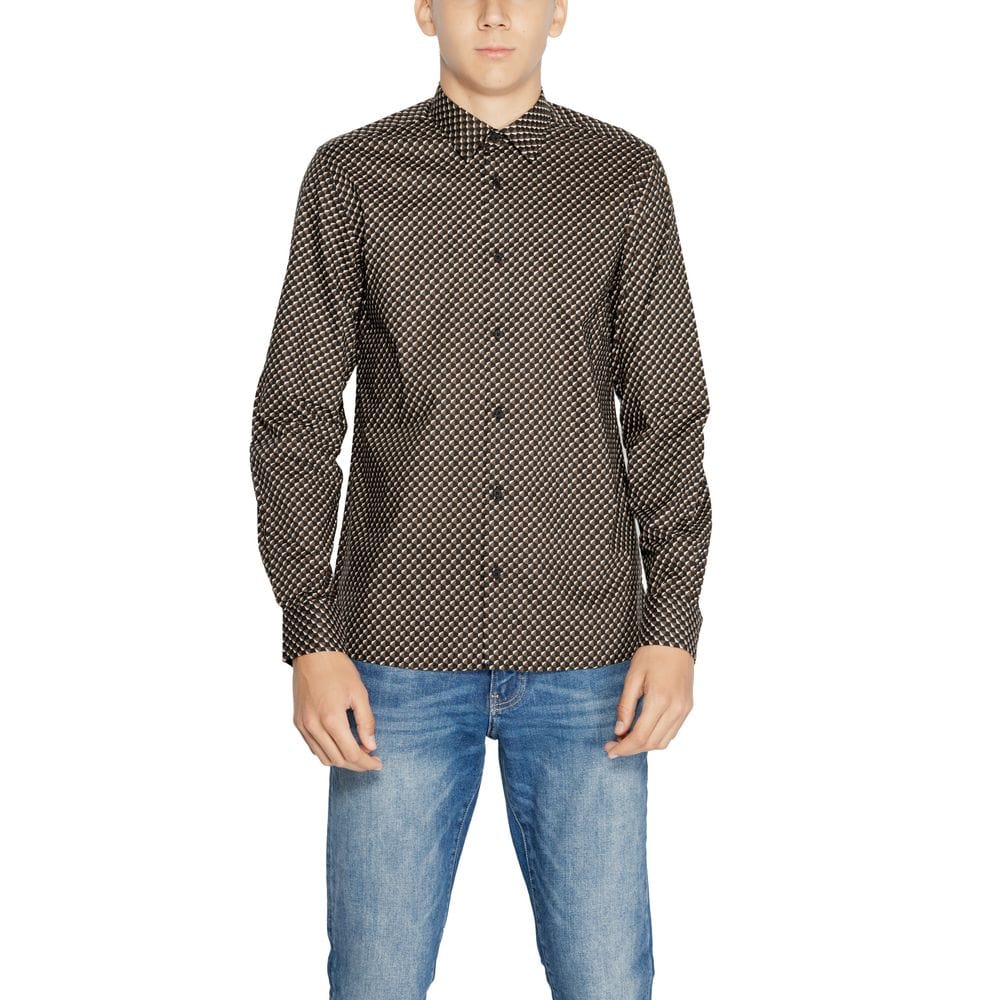 Antony Morato Antony Morato Brown Cotton Shirt
