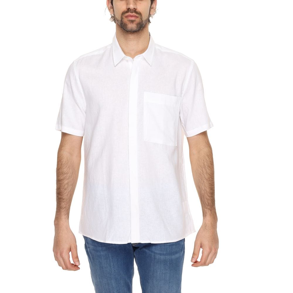 Antony Morato Linen Shirts Antony Morato White Linen Shirt