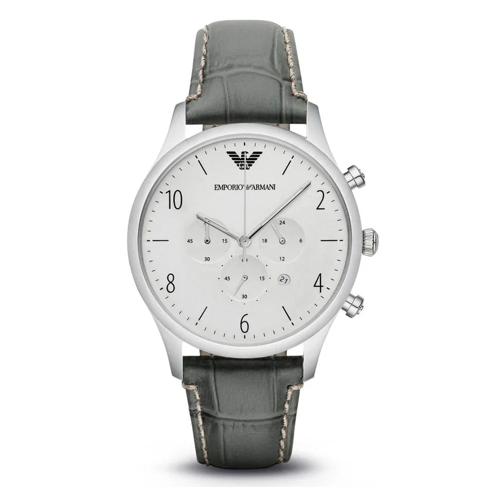 Armani Watches Armani Green Leather Watch