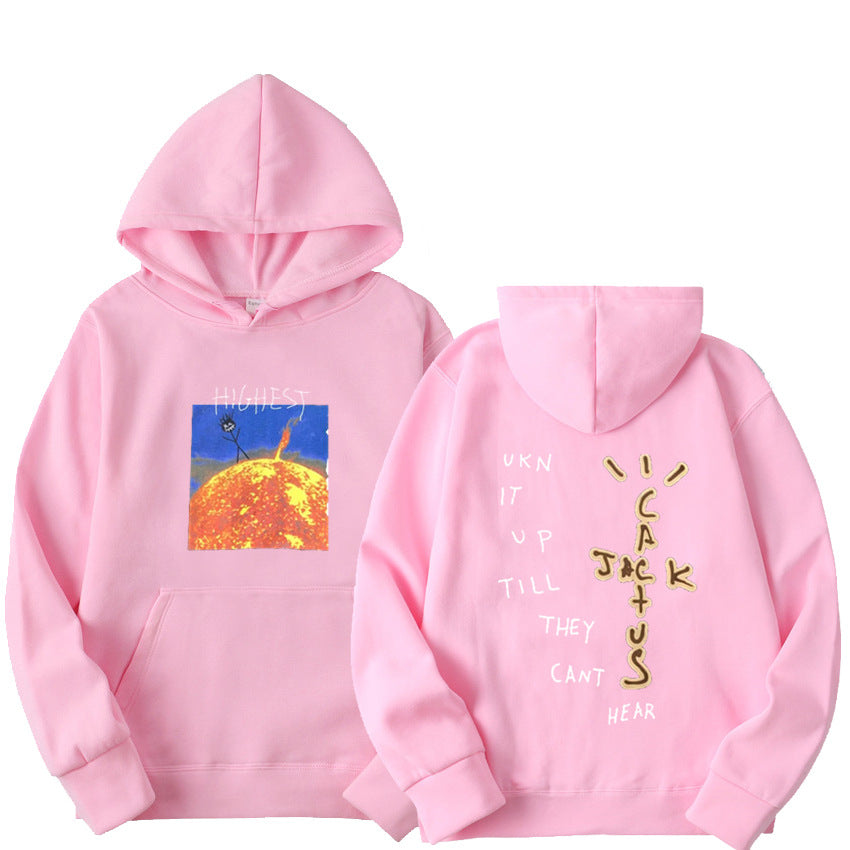 Travis Scott Sun Hoodies Men.