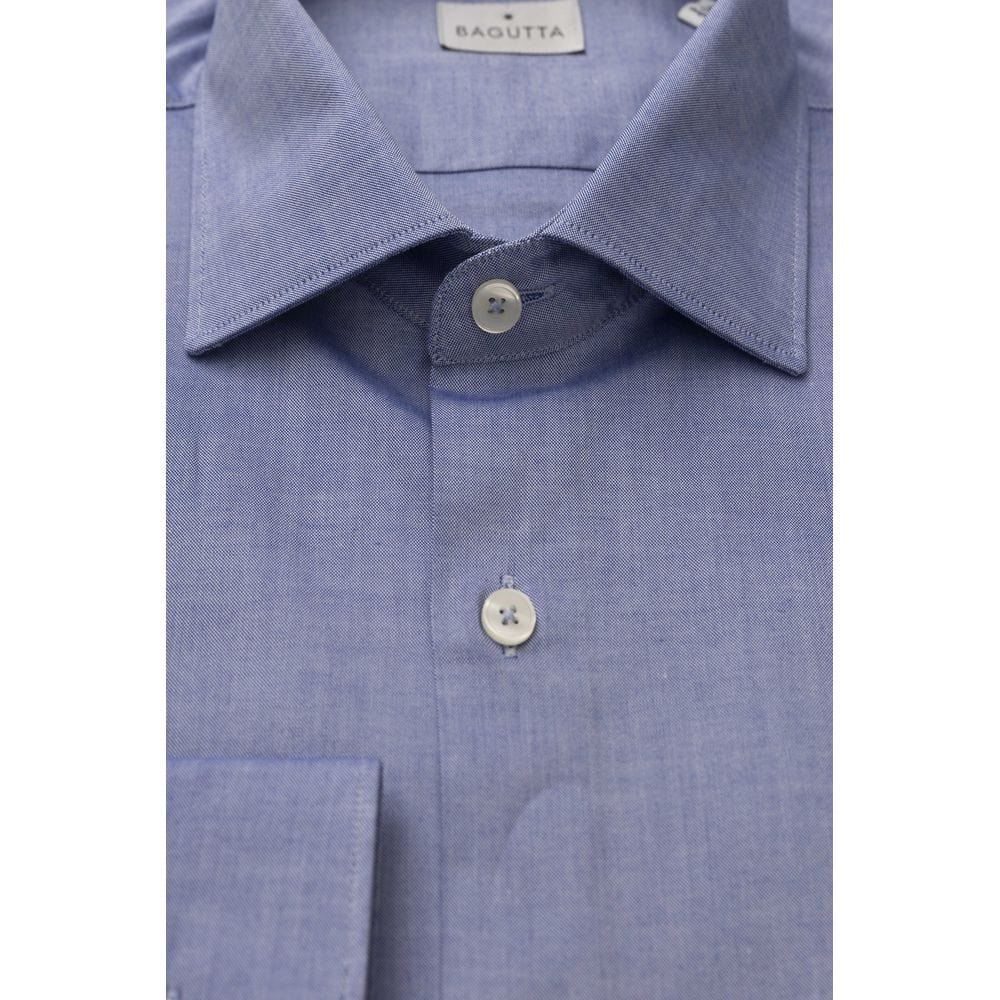 Bagutta Shirts XL Bagutta Light Blue Cotton Men Shirt