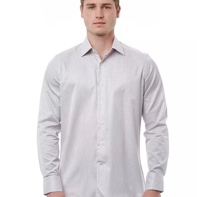 Bagutta Shirts Bagutta White Cotton Men Shirt