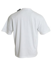 Balenciaga T-Shirts Balenciaga Off White Cotton Jersey Round Neck T-shirt