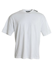 Balenciaga T-Shirts Balenciaga Off White Cotton Jersey Round Neck T-shirt