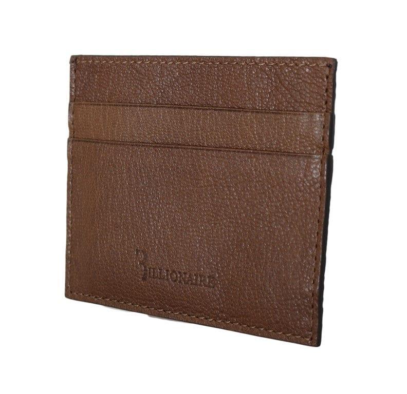 Billionaire Italian Couture Wallets Billionaire Italian Couture Elegant Leather Men's Wallet in Brown