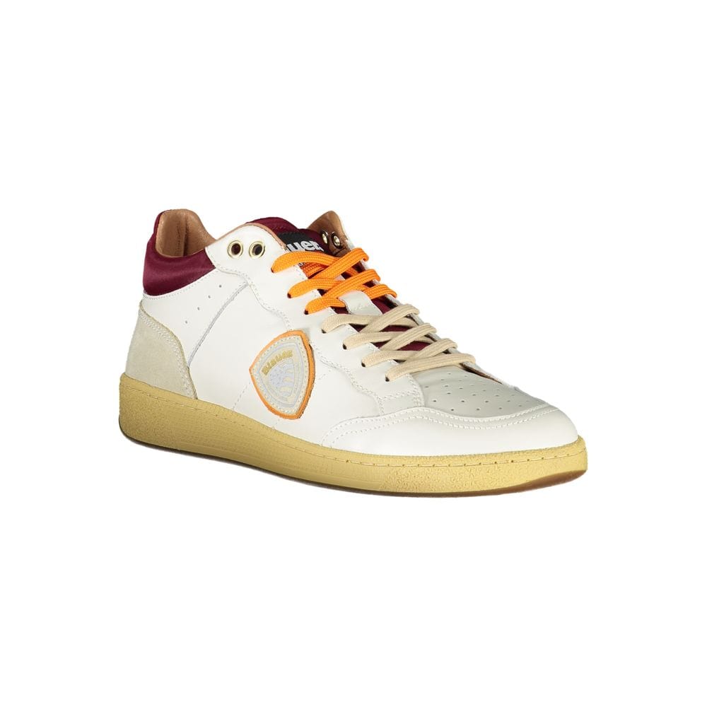 Blauer Sneakers Blauer Sleek White Sneakers with Contrast Accents