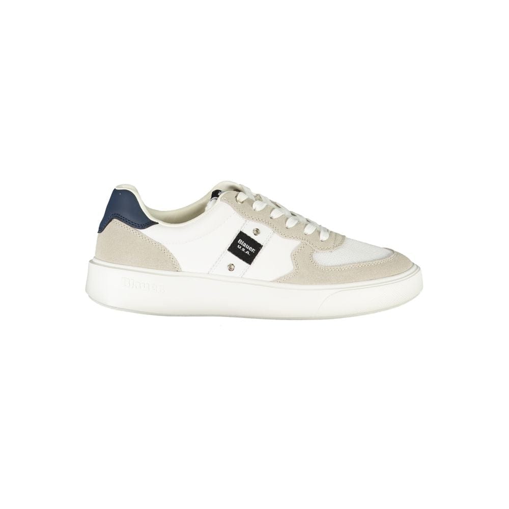 Blauer Sneakers Blauer White Leather Men Sneaker