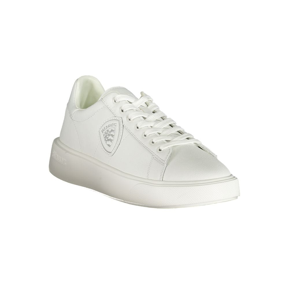 Blauer Sneakers Blauer White Leather Men Sneaker