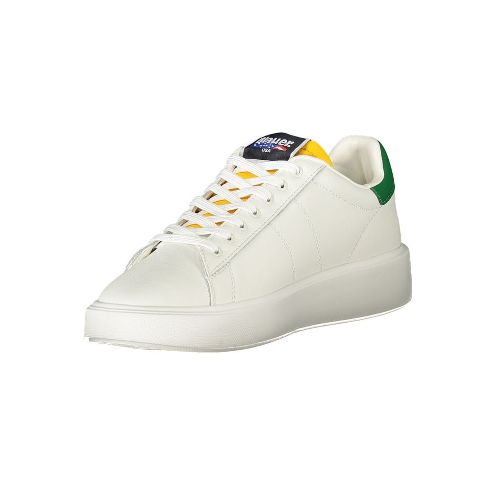 Blauer Sneakers Blauer White Leather Men Sneaker