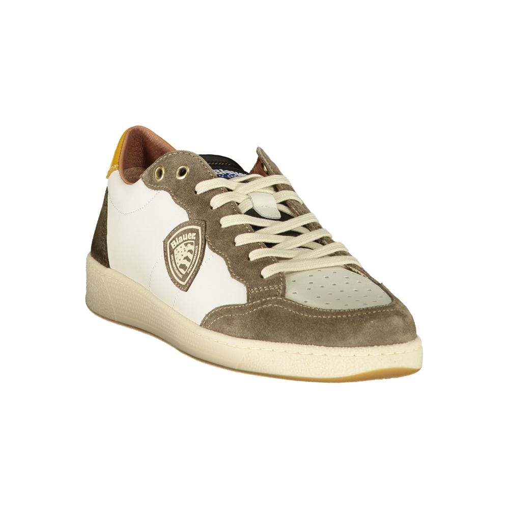 US11 Blauer White Polyester Sneaker