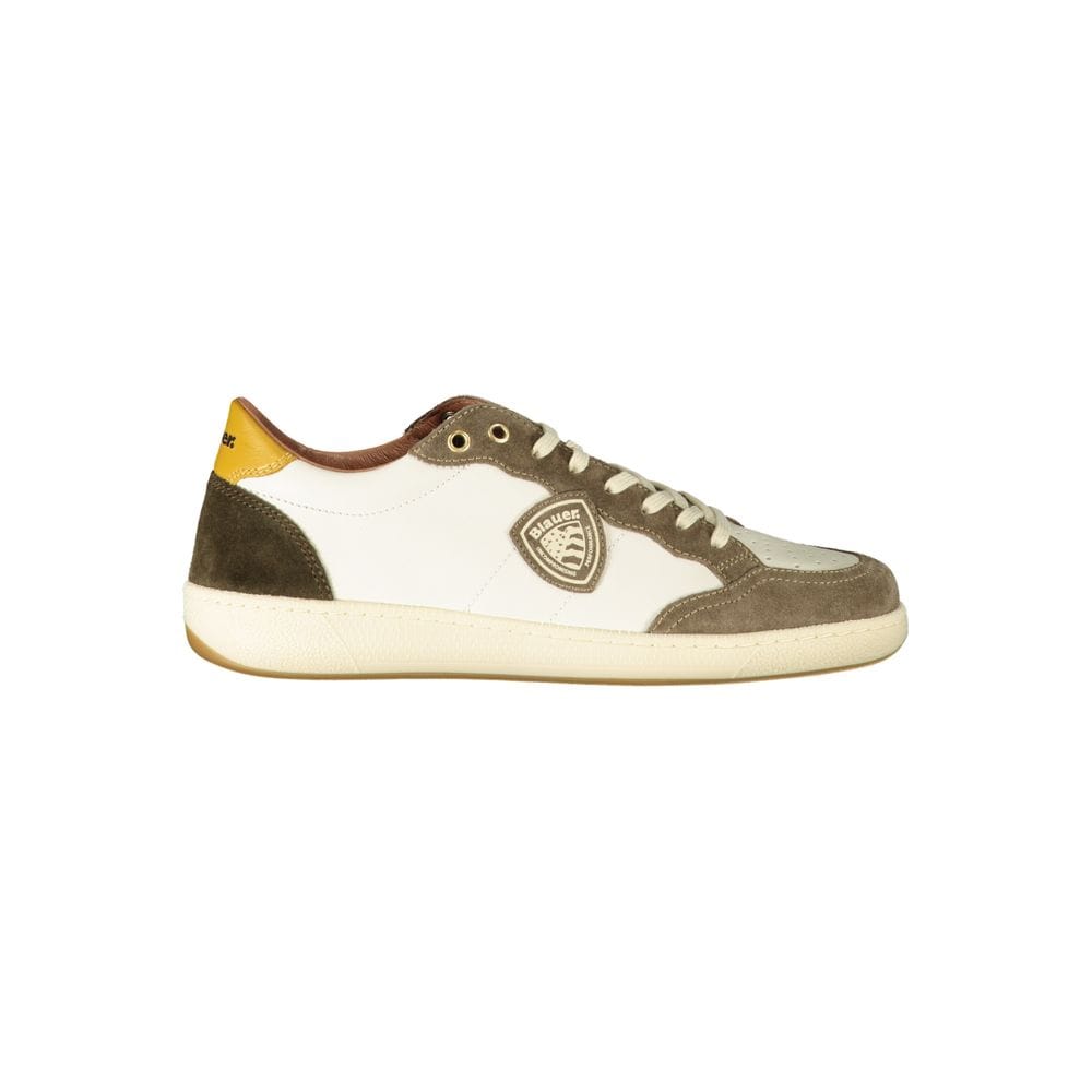 US11 Blauer White Polyester Sneaker