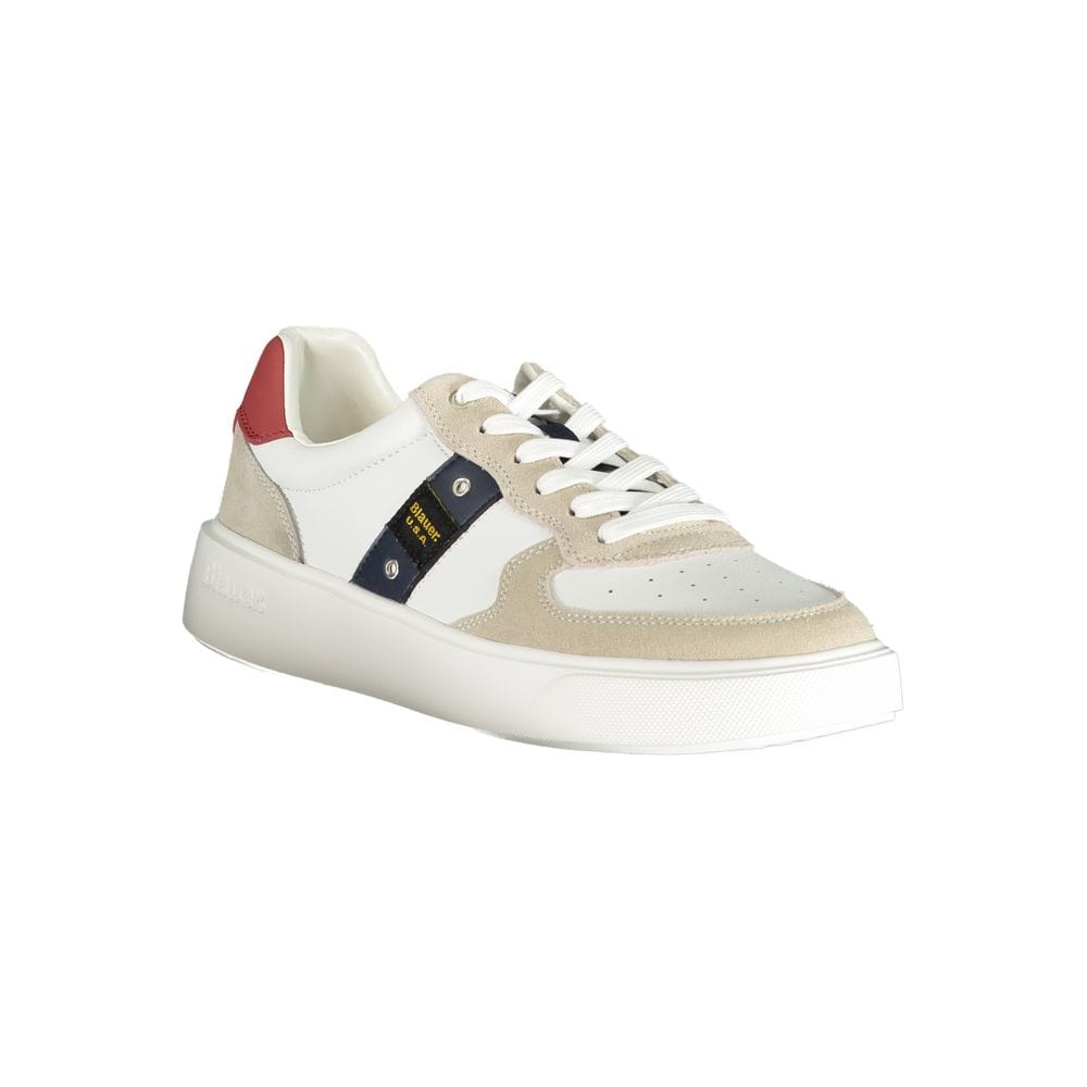 Blauer Sneakers Blauer White Polyethylene Men Sneaker