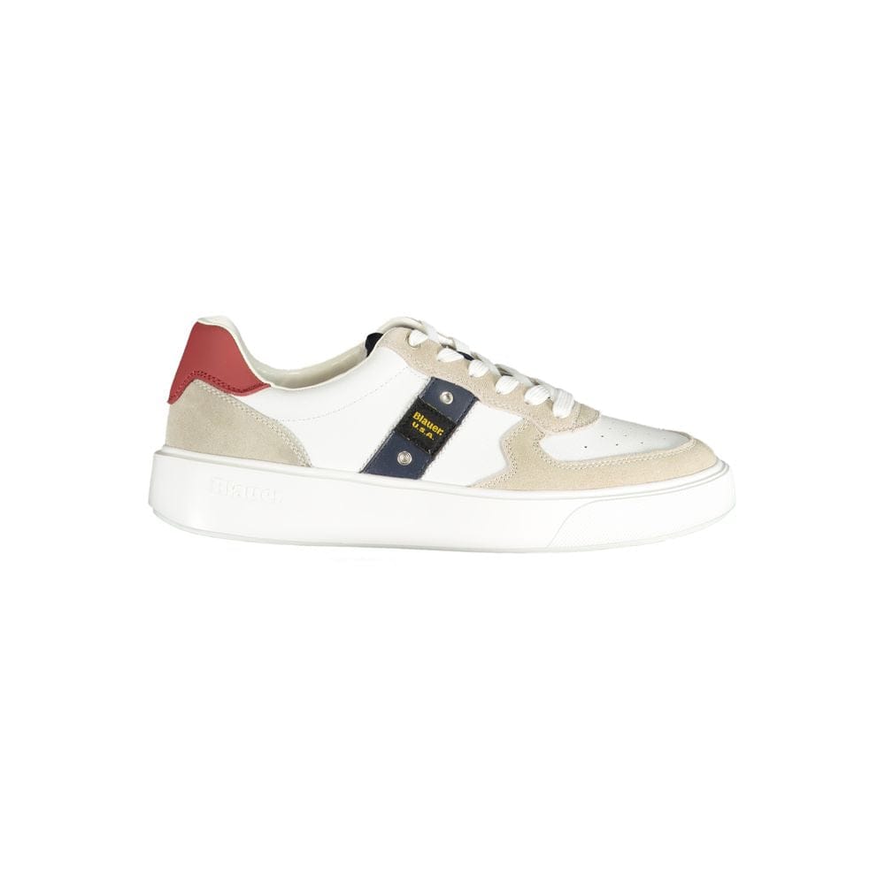 Blauer Sneakers Blauer White Polyethylene Men Sneaker