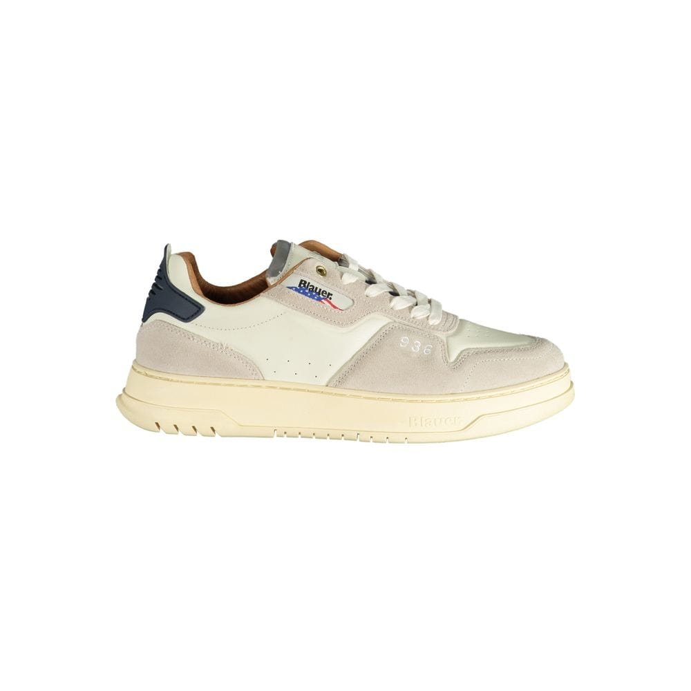 Blauer Sneakers Blauer White Polyethylene Men Sneaker