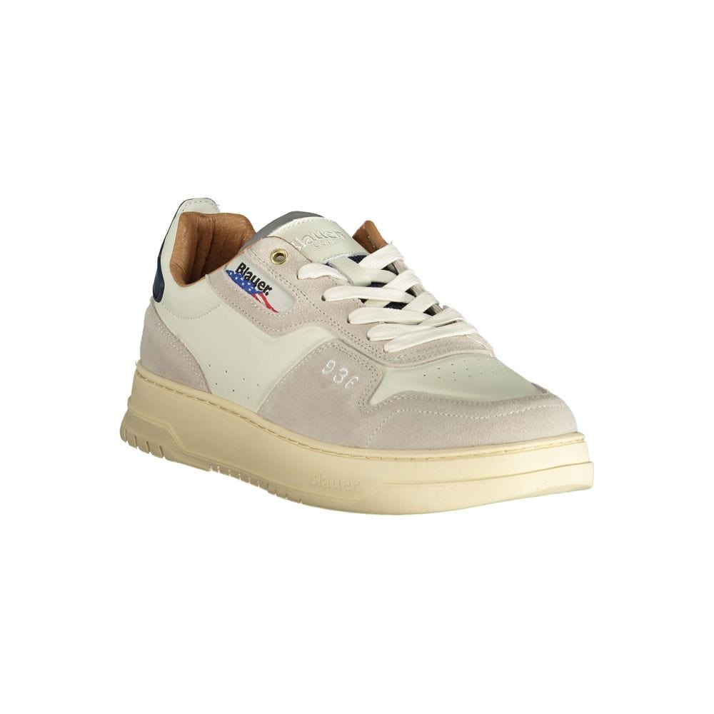 Blauer Sneakers Blauer White Polyethylene Men Sneaker