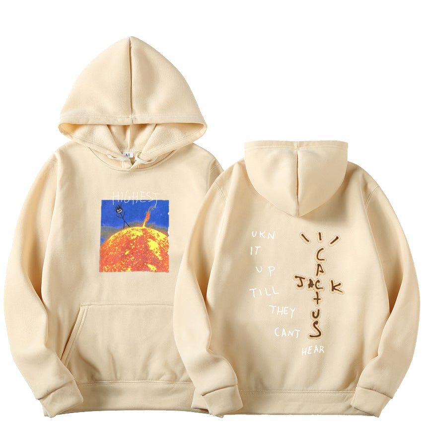 Travis Scott Sun Hoodies Men.