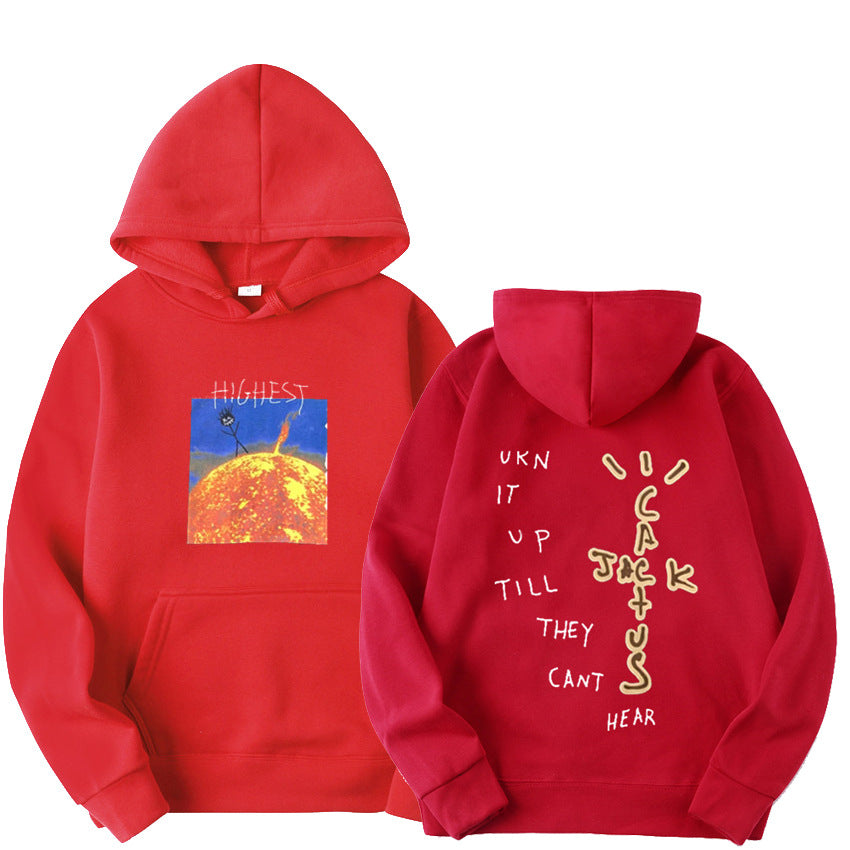 Travis Scott Sun Hoodies Men.