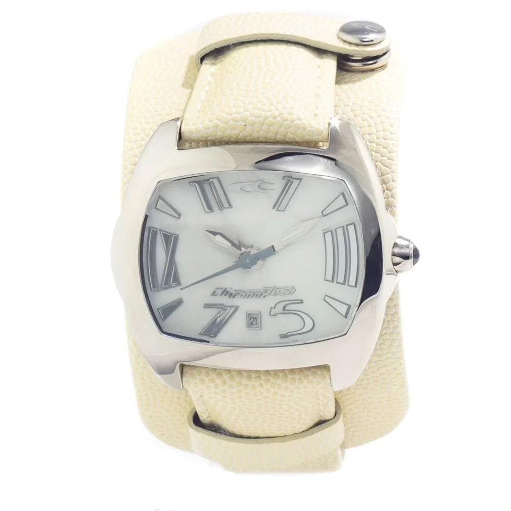 Chronotech Watches Chronotech Beige Leather Watch
