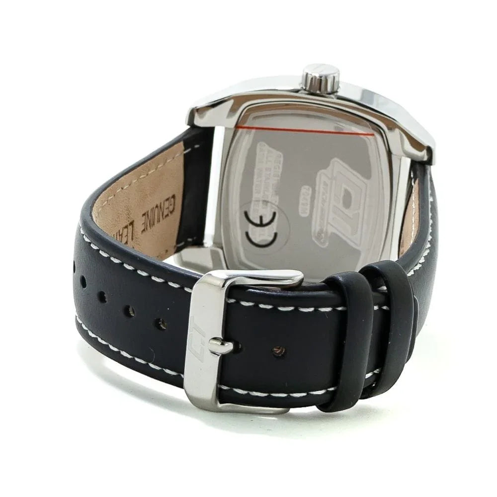 Chronotech Watches Chronotech Black Leather Watch
