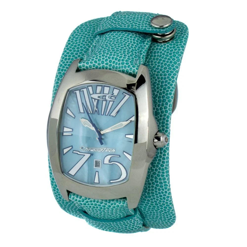 Chronotech Watches Chronotech Blue Leather Watch