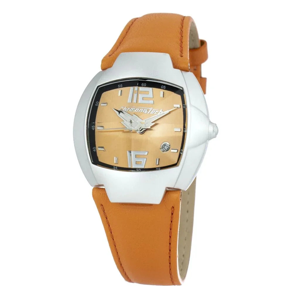 Chronotech Watches Chronotech Orange Leather Watch