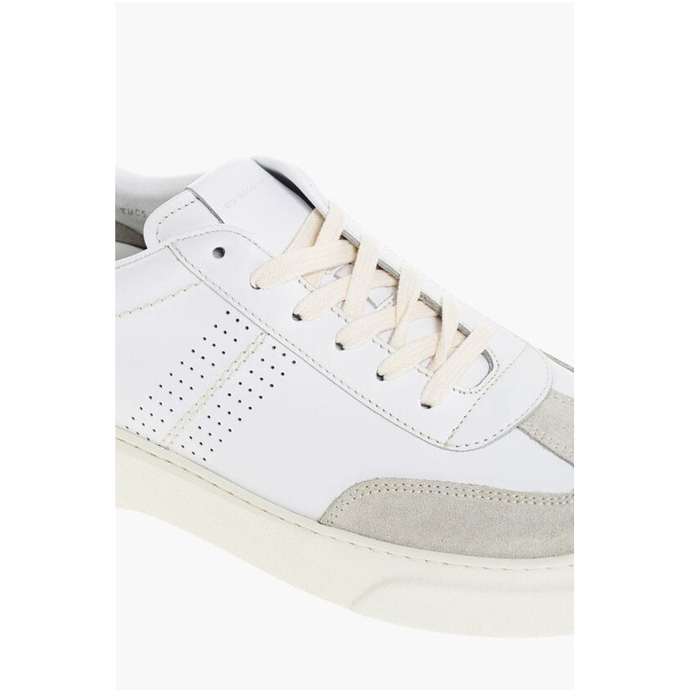 Corneliani Sneakers EU39/US6 Corneliani CC COLLECTION Leather Low-top Sneakers With Suede Detail