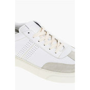 Corneliani Sneakers EU39/US6 Corneliani CC COLLECTION Leather Low-top Sneakers With Suede Detail