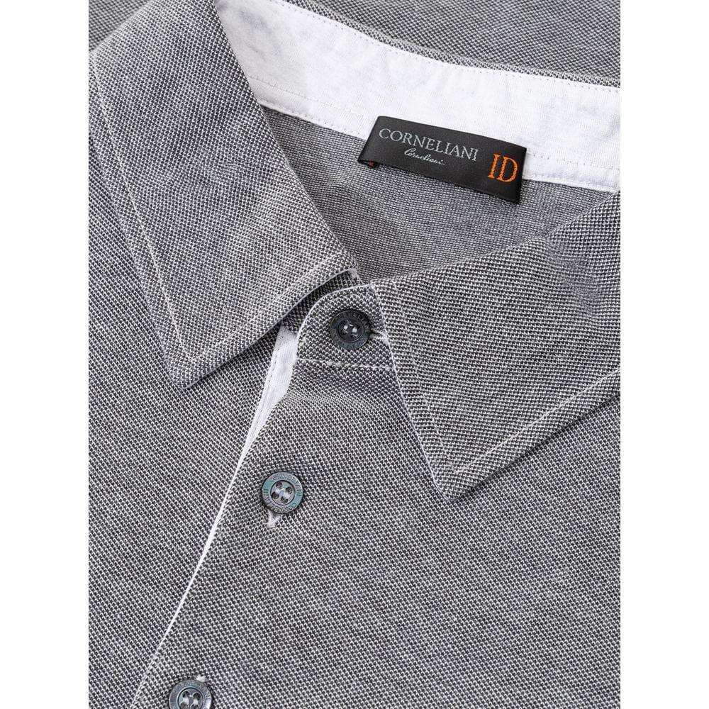 Corneliani Polos IT50 | L Corneliani Gray Cotton Polo Shirt