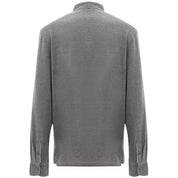 Corneliani Polos IT50 | L Corneliani Gray Cotton Polo Shirt