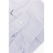 Corneliani 36 Corneliani SU MISURA Pinstriped Cotton Shirt with Standard Collar