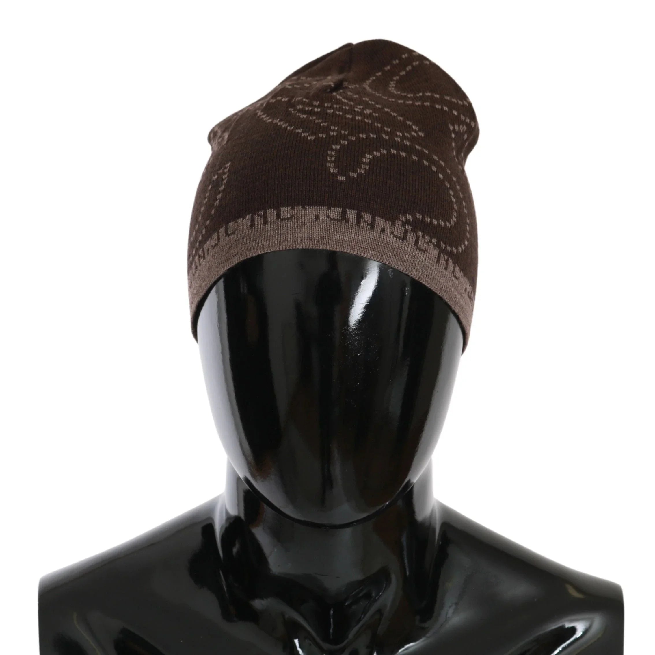 Costume National Beanies Costume National Chic Two-Tone Wool Blend Beanie