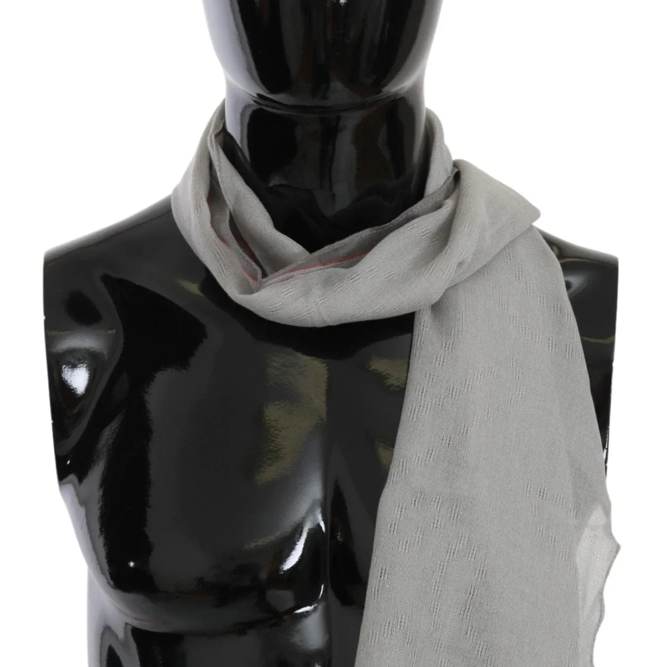 Costume National Scarves Costume National Elegant Gray Cotton Men's Scarf