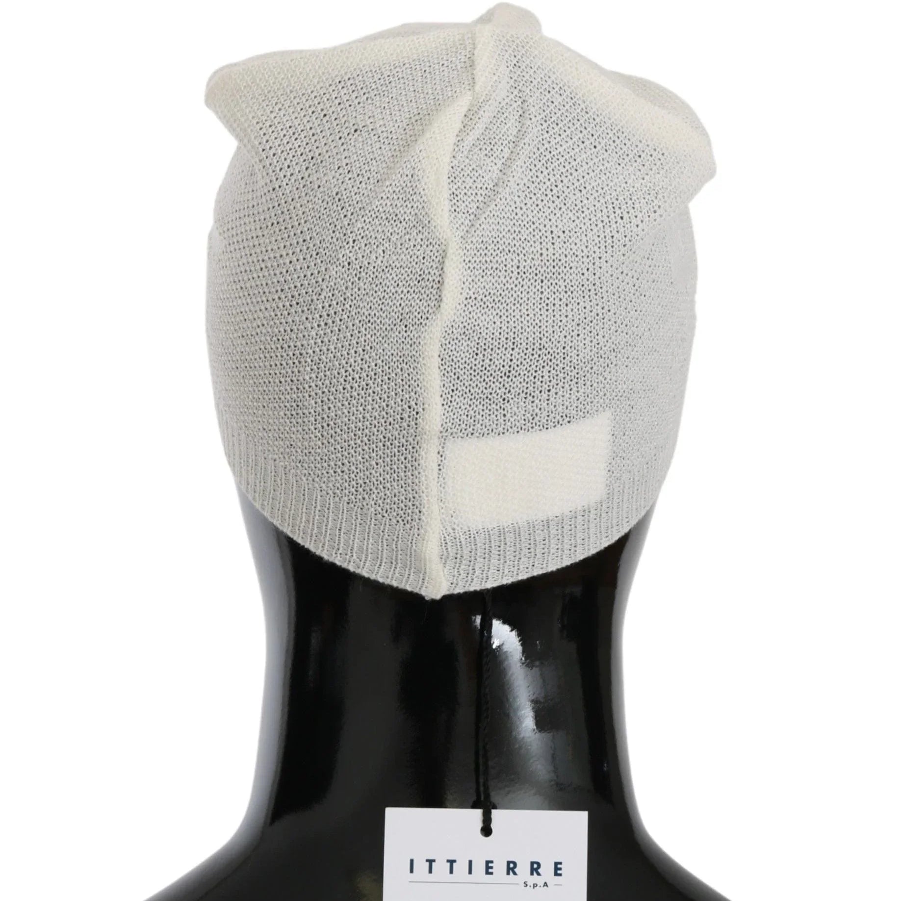 Costume National Beanies Costume National Elegant White Wool Blend Beanie Hat